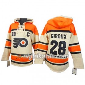 Philadelphia Flyers Claude Giroux 28 Cream Sawyer Hooded Sweatshirt - Herren